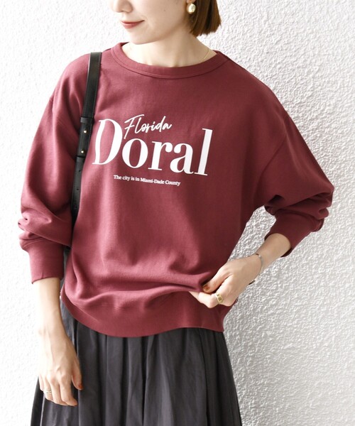 新品　WOMEN’S WR STRIPE CREW NECK KNIT S X-girl（エックスガール）の「【WEB限定】CROPPED STRIPE KNIT TOP