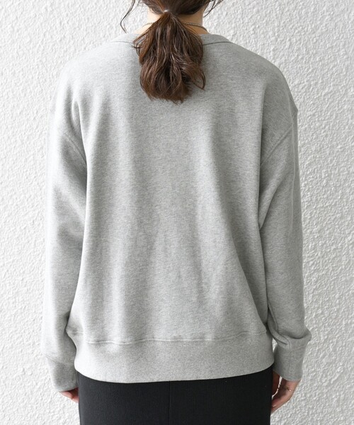 セール】【SHIPS any別注】THE KNiTS:〈洗濯機可能〉ロゴ クルーネック