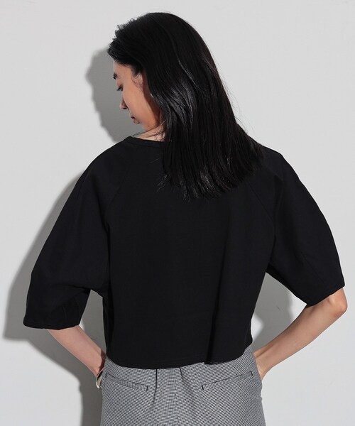 GALLEST（ギャレスト）の「◆クロップドフォルムTシャツ（Tシャツ/カットソー・レディース・ブルー/ダークグレー/ブラック・38）」の7枚目の写真