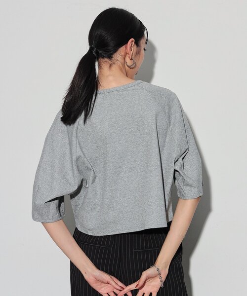 GALLEST（ギャレスト）の「◆クロップドフォルムTシャツ（Tシャツ/カットソー・レディース・ブルー/ダークグレー/ブラック・38）」の18枚目の写真