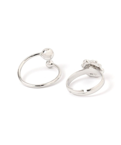 Heather（ヘザー）の「5Pアソートセットリング2　142025（リング・レディース・シルバー/ゴールド・ONE SIZE）」の7枚目の写真