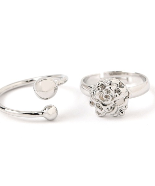 Heather（ヘザー）の「5Pアソートセットリング2　142025（リング・レディース・シルバー/ゴールド・ONE SIZE）」の6枚目の写真