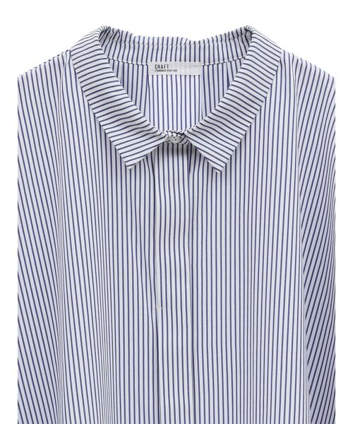 CRAFT STANDARD BOUTIQUE(クラフトスタンダードブティック)の「ステンサイドソリッドストライプブラウス②(シャツ/ブラウス・レディース・ブルー系その他6・FREE)」の14枚目の写真