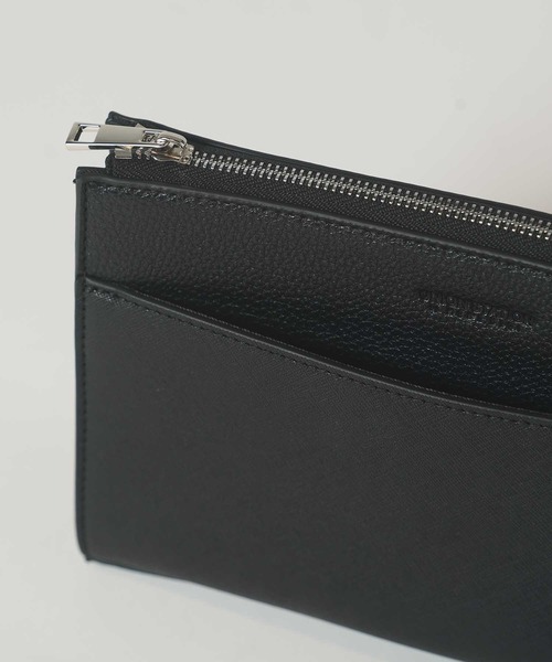 UNION STATION（ユニオンステーション）の「フェイクレザー サフィアーノ クラッチ バッグ（クラッチバッグ・メンズ・ネイビー/ブラック・FREE）」の16枚目の写真