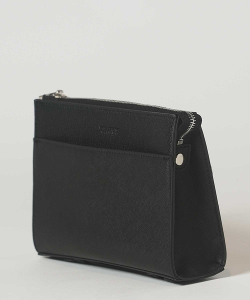 UNION STATION（ユニオンステーション）の「フェイクレザー サフィアーノ クラッチ バッグ（クラッチバッグ・メンズ・ネイビー/ブラック・FREE）」の18枚目の写真