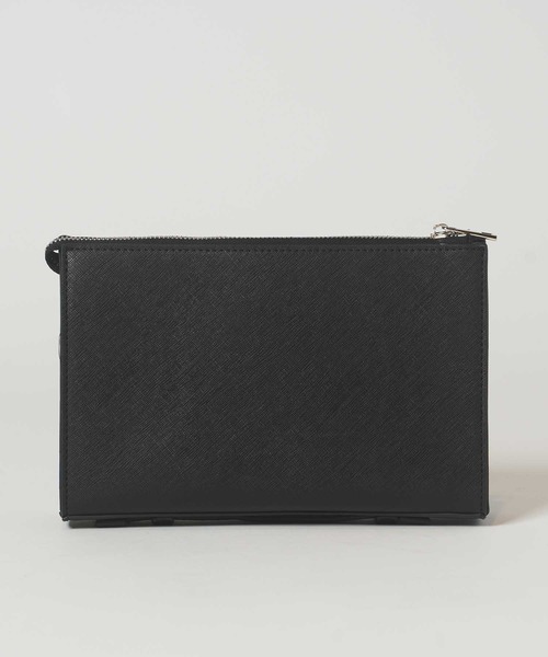 UNION STATION（ユニオンステーション）の「フェイクレザー サフィアーノ クラッチ バッグ（クラッチバッグ・メンズ・ネイビー/ブラック・FREE）」の17枚目の写真