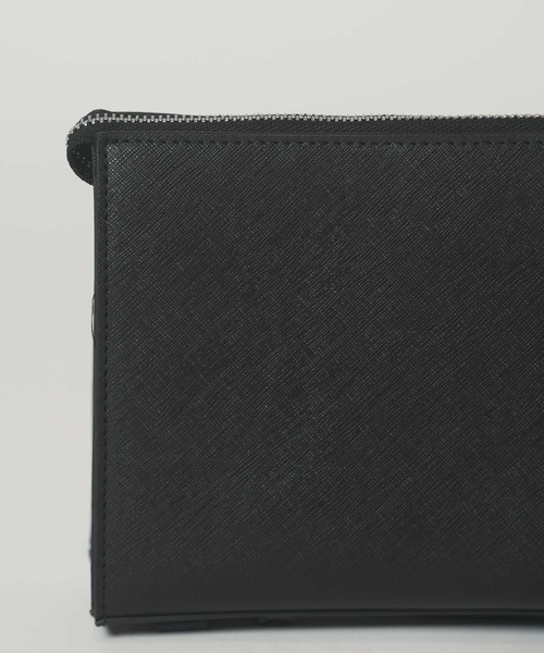 UNION STATION（ユニオンステーション）の「フェイクレザー サフィアーノ クラッチ バッグ（クラッチバッグ・メンズ・ネイビー/ブラック・FREE）」の19枚目の写真