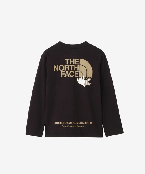 THE NORTH FACE（ザノースフェイス）の「THE NORTH FACE Kids L/S Shiretoko Toko Tee NTJ82332ST（Tシャツ/カットソー・キッズ・ホワイト/ブラック/オレンジ・120/140/100/110/130）」の2枚目の写真