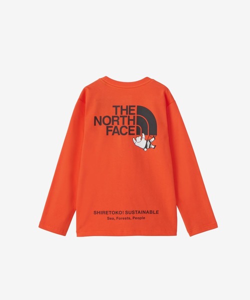 THE NORTH FACE（ザノースフェイス）の「THE NORTH FACE Kids L/S Shiretoko Toko Tee NTJ82332ST（Tシャツ/カットソー・キッズ・ホワイト/ブラック/オレンジ・120/140/100/110/130）」の7枚目の写真