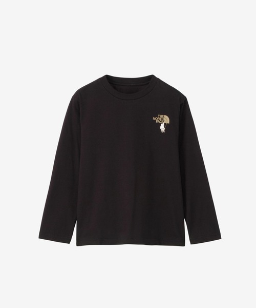 THE NORTH FACE（ザノースフェイス）の「THE NORTH FACE Kids L/S Shiretoko Toko Tee NTJ82332ST（Tシャツ/カットソー・キッズ・ホワイト/ブラック/オレンジ・120/140/100/110/130）」の8枚目の写真