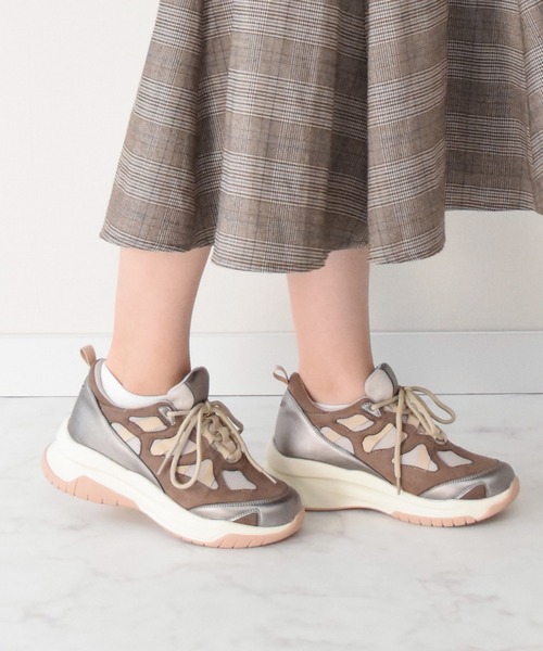 【セール】【Bridget Birkin】ボリュームソールメッシュ晴雨兼用スニーカー(545020)（スニーカー）｜Bridget Birkin（ブリジットバーキン）