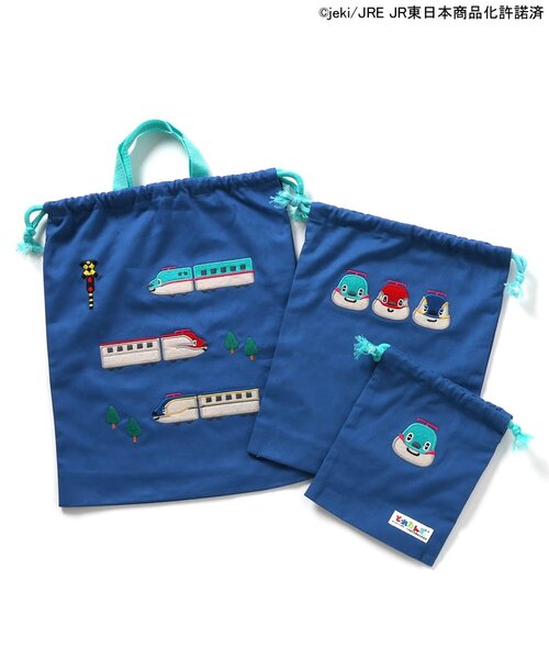 Ampersand（アンパサンド）の「【とれたんず】巾着3点セット（ポーチ・キッズ・ブルー/イエロー・FREE）」の11枚目の写真