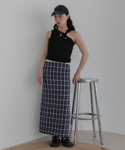 SUWDEE(スーディー)の「asymmentry tank top(タンクトップ・レディース・ホワイト/ブラック・FREE)」の12枚目の写真