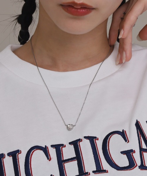 LHME（エルエイチエムイー）の「【WEB限定】“Moment”ハートストーンネックレス/クリア/サージカルステンレス（金属アレルギー対応）【LHME / エルエイチエムイー】（ネックレス・レディース・シルバー/ゴールド・45cm）」の15枚目の写真