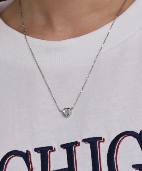 LHME（エルエイチエムイー）の「【WEB限定】“Moment”ハートストーンネックレス/クリア/サージカルステンレス（金属アレルギー対応）【LHME / エルエイチエムイー】（ネックレス・レディース・シルバー/ゴールド・45cm）」の16枚目の写真