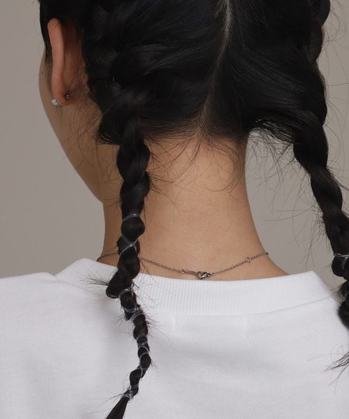 LHME（エルエイチエムイー）の「【WEB限定】“Moment”ハートストーンネックレス/クリア/サージカルステンレス（金属アレルギー対応）【LHME / エルエイチエムイー】（ネックレス・レディース・シルバー/ゴールド・45cm）」の17枚目の写真