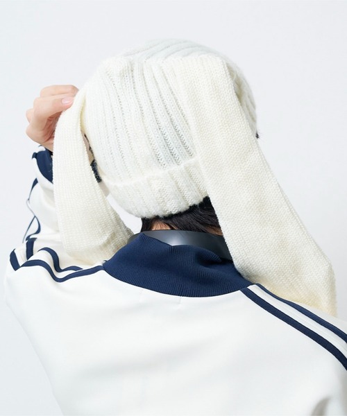 WEGO（ウィゴー）の「WEGO/ウサミミニットキャップ（ニットキャップ/ビーニー・レディース・オフホワイト/ブラック・FREE）」の20枚目の写真