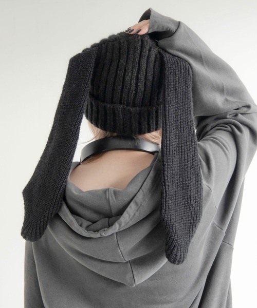 WEGO（ウィゴー）の「WEGO/ウサミミニットキャップ（ニットキャップ/ビーニー・レディース・オフホワイト/ブラック・FREE）」の22枚目の写真