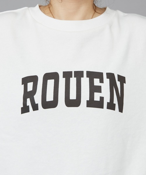 Rouge vif(ルージュヴィフ)の「【一部店舗限定】ドロップショルダーロゴスウエット(スウェット・レディース・オフホワイト/グレー・フリー)」の15枚目の写真