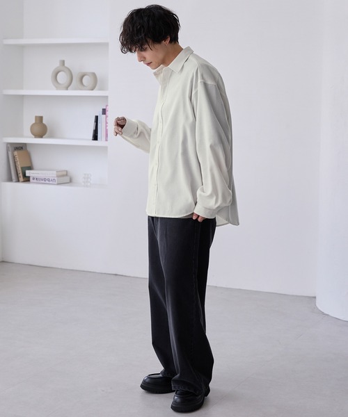 【新品タグ付き】マザーハウス サマーオックスフォードゴデットシャツワンピース M 麻100％】ピンタックデザインシャツワンピース（マキシ・ロング