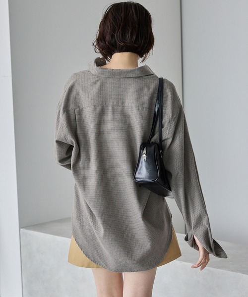 MONO-MART（モノマート）の「ビエラルーズレギュラーカラーネルシャツ（シャツ/ブラウス・メンズ・オフホワイト/グレー系/ダークブラウン/ベージュ系/ブラック/ダークグレー・S/L/M）」の16枚目の写真