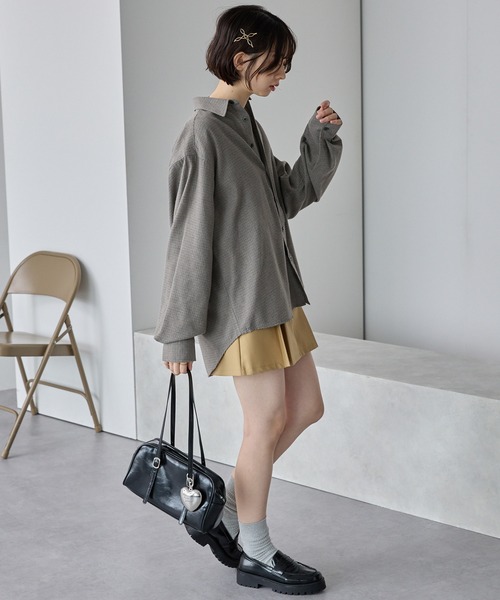 MONO-MART（モノマート）の「ビエラルーズレギュラーカラーネルシャツ（シャツ/ブラウス・メンズ・オフホワイト/グレー系/ダークブラウン/ベージュ系/ブラック/ダークグレー・S/L/M）」の17枚目の写真