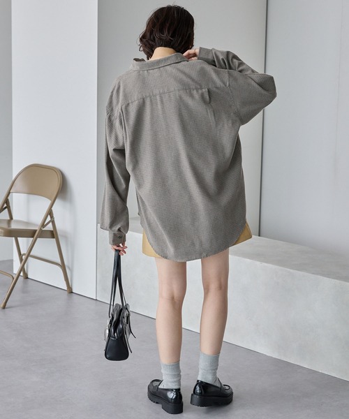 MONO-MART（モノマート）の「ビエラルーズレギュラーカラーネルシャツ（シャツ/ブラウス・メンズ・オフホワイト/グレー系/ダークブラウン/ベージュ系/ブラック/ダークグレー・S/L/M）」の19枚目の写真