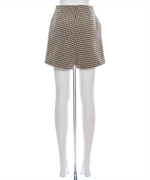 セール】千鳥柄ハイウエストショートパンツ≪2024AW新作≫(その他 セール】千鳥柄ハイウエストショートパンツ≪2024AW新作≫(その他