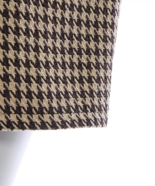 clear（クリア）の「千鳥柄ハイウエストショートパンツ≪2024AW新作≫（その他パンツ・レディース・ブラウン/ブラック・S/M）」の12枚目の写真