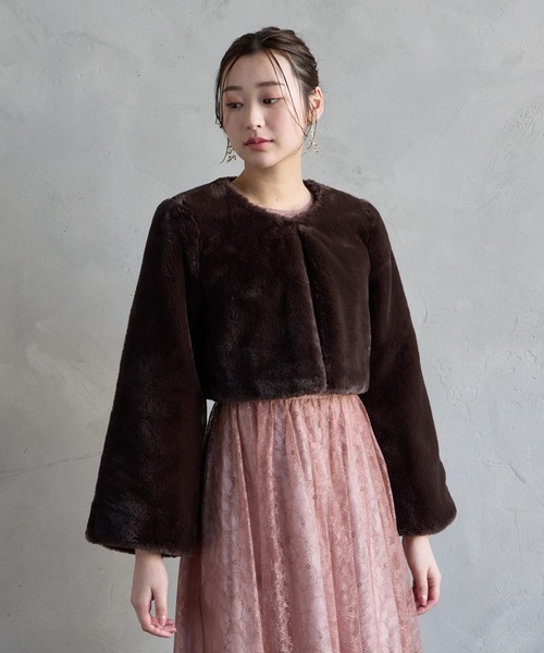 エコファーノーカラージャケット（ノーカラージャケット）｜AIMER