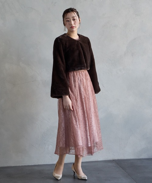 エコファーノーカラージャケット（ノーカラージャケット）｜AIMER