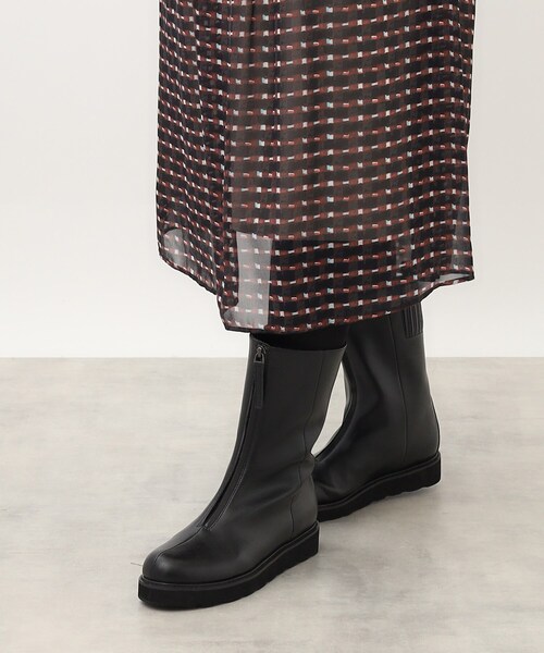 【セール】【至福の履き心地／トレンドアイテム】フロントジップブーツ（ブーツ）｜Reflect（リフレクト）