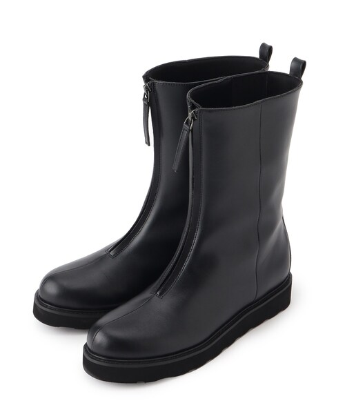 【セール】【至福の履き心地／トレンドアイテム】フロントジップブーツ（ブーツ）｜Reflect（リフレクト）