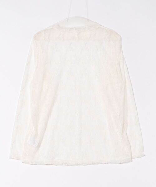 anyfee(エニフィー)の「【anyfee】チュールレースハイネックトップス《大きいサイズ/プラスサイズ》(Tシャツ/カットソー・レディース・ブラック/アイボリー・LL/3L/4L/5L)」の3枚目の写真