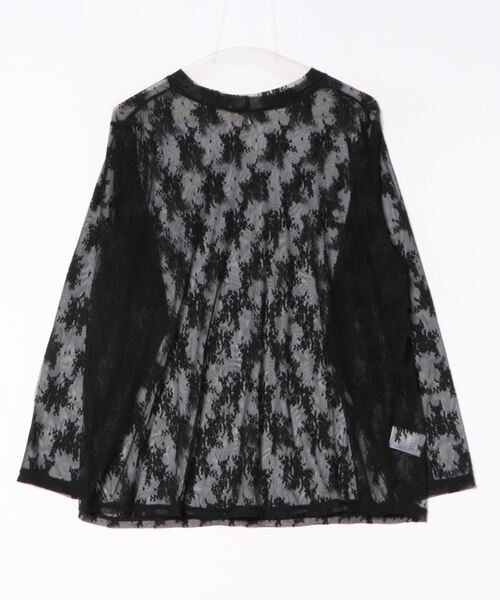 anyfee(エニフィー)の「【anyfee】チュールレースハイネックトップス《大きいサイズ/プラスサイズ》(Tシャツ/カットソー・レディース・ブラック/アイボリー・LL/3L/4L/5L)」の21枚目の写真