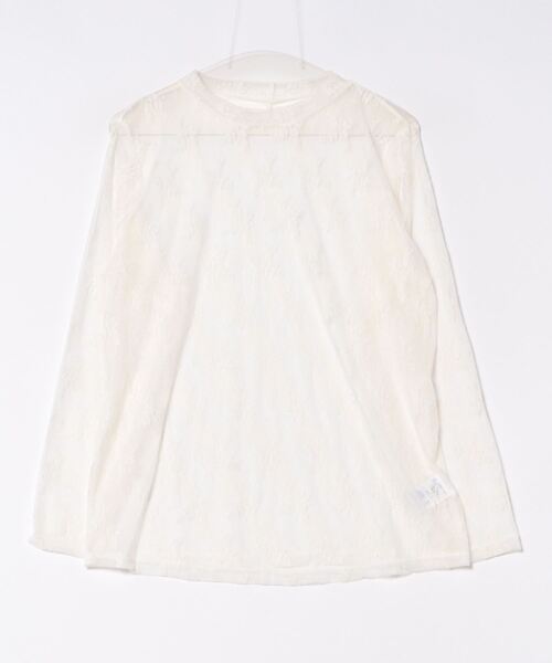 anyfee(エニフィー)の「【anyfee】チュールレースハイネックトップス《大きいサイズ/プラスサイズ》(Tシャツ/カットソー・レディース・ブラック/アイボリー・LL/3L/4L/5L)」の20枚目の写真