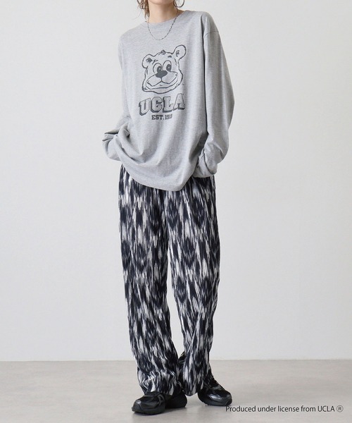 UCLA（ユーシーエルエー）の「UCLA Bear ビックシルエット　ロンT（Tシャツ/カットソー・メンズ・ホワイト/ヘザーグレー・M/L）」の20枚目の写真