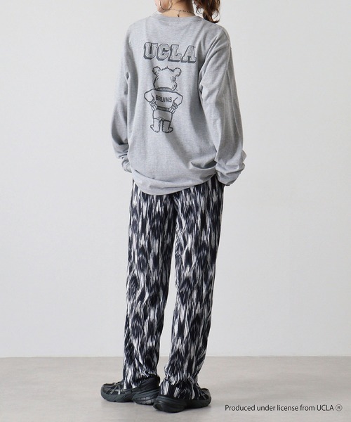 UCLA（ユーシーエルエー）の「UCLA Bear ビックシルエット　ロンT（Tシャツ/カットソー・メンズ・ホワイト/ヘザーグレー・M/L）」の21枚目の写真