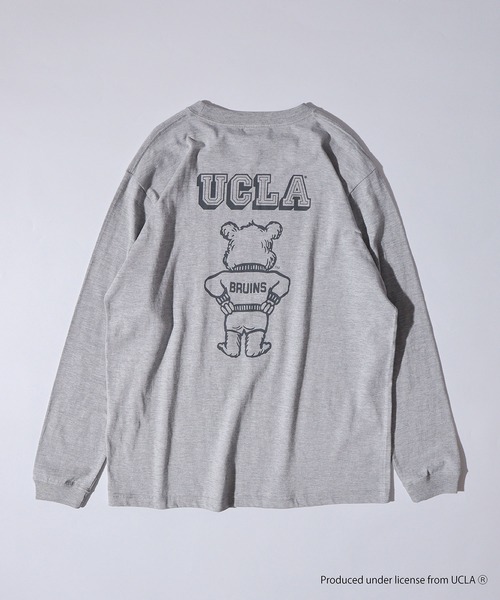 UCLA（ユーシーエルエー）の「UCLA Bear ビックシルエット　ロンT（Tシャツ/カットソー・メンズ・ホワイト/ヘザーグレー・M/L）」の10枚目の写真