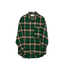INTERPLAY | 【INTERPLAY】Open Collar Over Size Shirt 【2：Check】 (UINISEX)(シャツ/ブラウス)