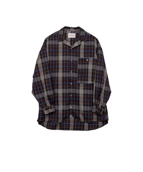 INTERPLAY（インタープレイ）の「【INTERPLAY】Open Collar Over Size Shirt 【2：Check】 (UINISEX)（シャツ/ブラウス・メンズ・その他5/その他2/その他4/その他7・FREE）」の3枚目の写真