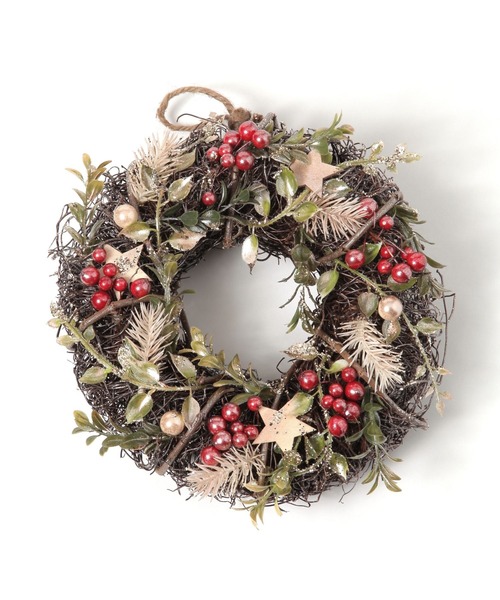 BAYFLOW（ベイフロー）の「[天然素材]クリスマスリース（インテリア雑貨・レディース・レッド/ブラウン/ホワイト/ネイビー/レッド系/ブルー・00）」の14枚目の写真