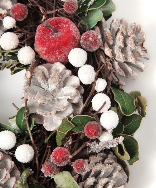 BAYFLOW（ベイフロー）の「[天然素材]クリスマスリース（インテリア雑貨・レディース・レッド/ブラウン/ホワイト/ネイビー/レッド系/ブルー・00）」の12枚目の写真