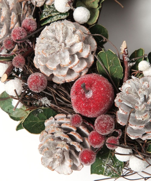 BAYFLOW（ベイフロー）の「[天然素材]クリスマスリース（インテリア雑貨・レディース・レッド/ブラウン/ホワイト/ネイビー/レッド系/ブルー・00）」の7枚目の写真