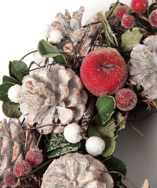 BAYFLOW（ベイフロー）の「[天然素材]クリスマスリース（インテリア雑貨・レディース・レッド/ブラウン/ホワイト/ネイビー/レッド系/ブルー・00）」の11枚目の写真