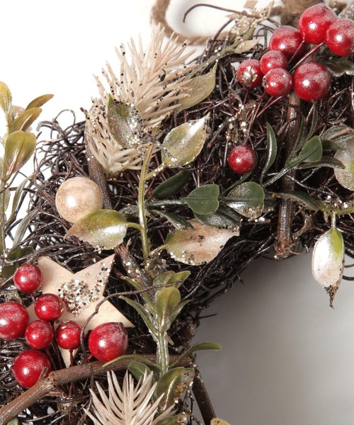 BAYFLOW（ベイフロー）の「[天然素材]クリスマスリース（インテリア雑貨・レディース・レッド/ブラウン/ホワイト/ネイビー/レッド系/ブルー・00）」の13枚目の写真