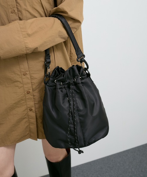 限定値下げ！ROPE ハウンドトゥース ショルダーバッグ LE CERCLE par rope' ショルダーバッグ バッグ 「2WAY」中綿巾着