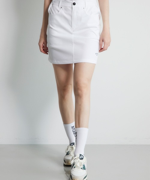 DEVEREUX GOLF（デヴァローゴルフ）の「DVRXLadies Drop Kick Skirt（スカート・レディース・ブラック/ホワイト・SMALL/MEDIUM）」の3枚目の写真