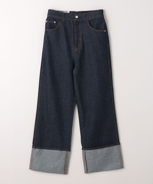 CITEN（シテン）の「＜CITEN＞ロールアップデニム（デニムパンツ・レディース・ライトブルー/ネイビー・S/M/L）」の11枚目の写真