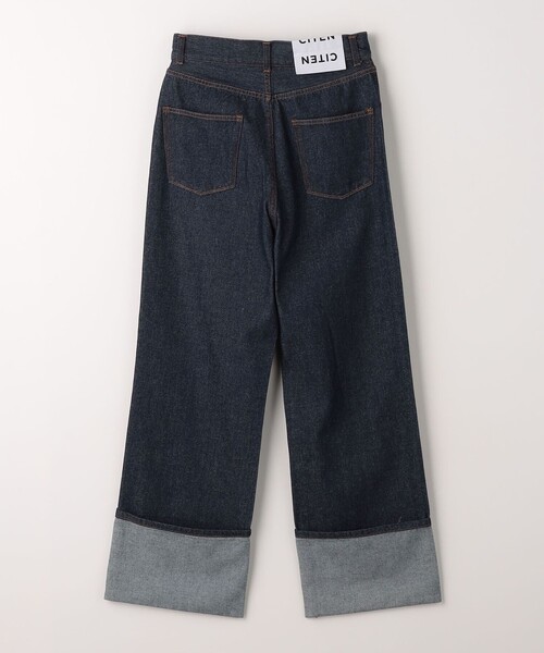 CITEN（シテン）の「＜CITEN＞ロールアップデニム（デニムパンツ・レディース・ライトブルー/ネイビー・S/M/L）」の12枚目の写真
